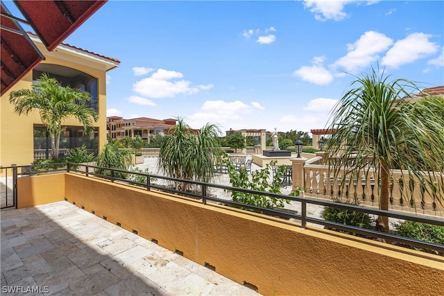 view of balcony