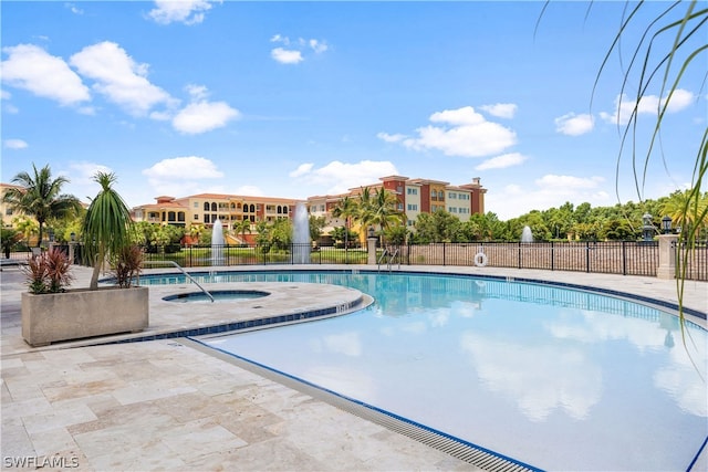 view of pool with a patio