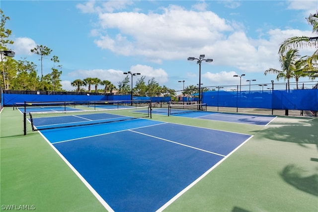 view of tennis court