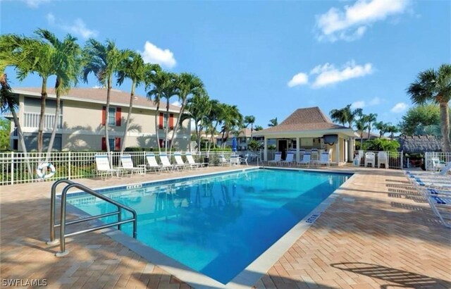 view of pool with a patio