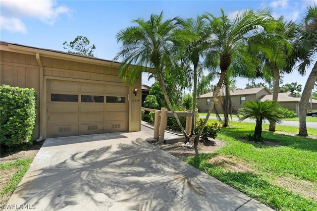 exterior space with a lawn