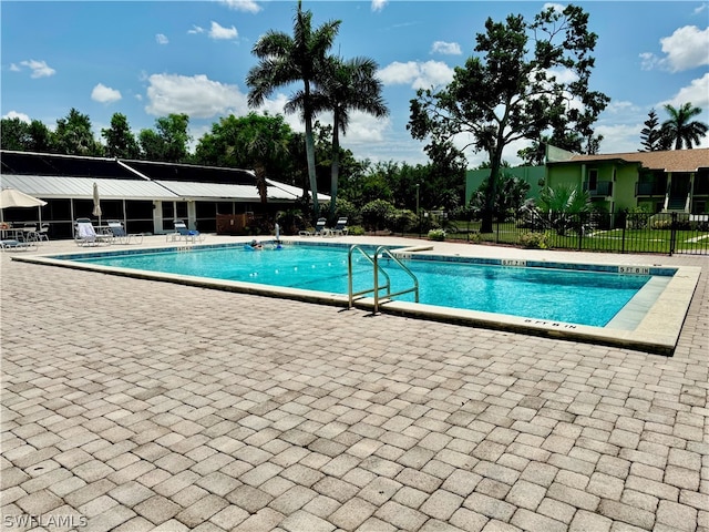 view of pool