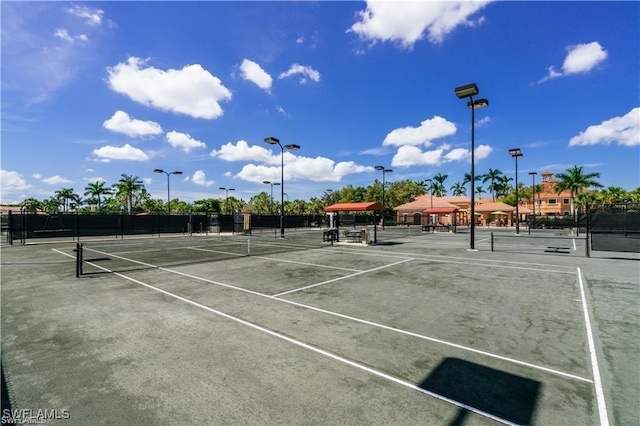 view of tennis court