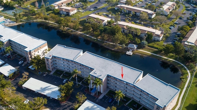 14931 Park Lake Dr Unit 109, Fort Myers, FL 33919 - aerial view of property and surrounding area with a large body of water