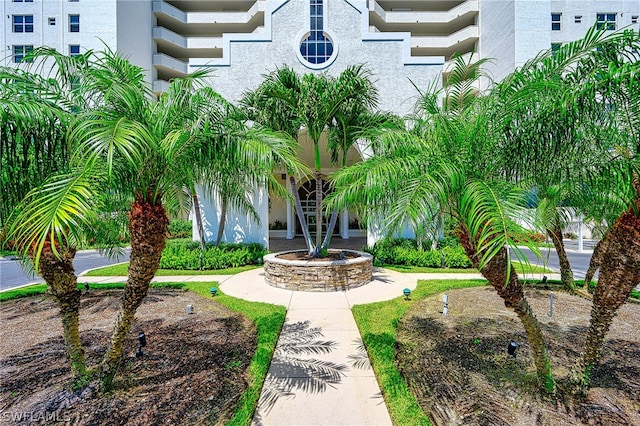 property entrance featuring french doors