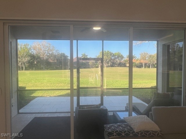 view of sunroom