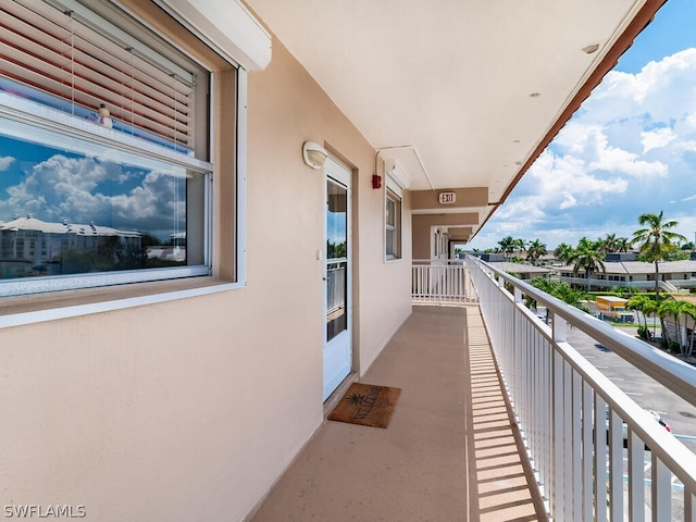 view of balcony