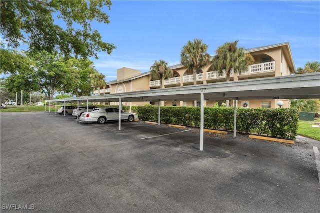 view of car parking