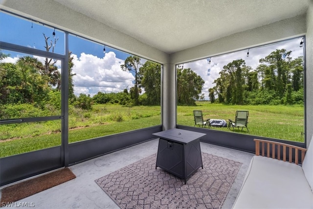 view of sunroom / solarium