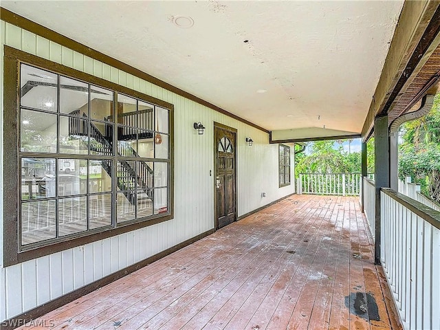 view of wooden terrace