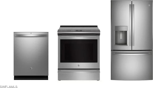 room details featuring appliances with stainless steel finishes