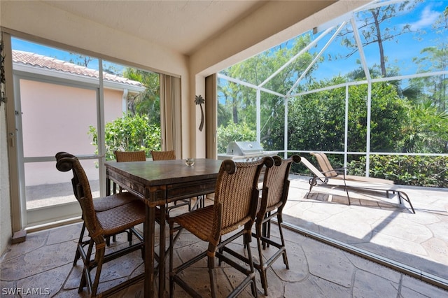 view of sunroom / solarium