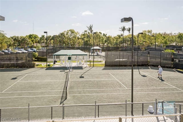 view of tennis court