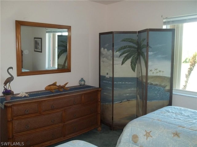 bedroom featuring carpet flooring