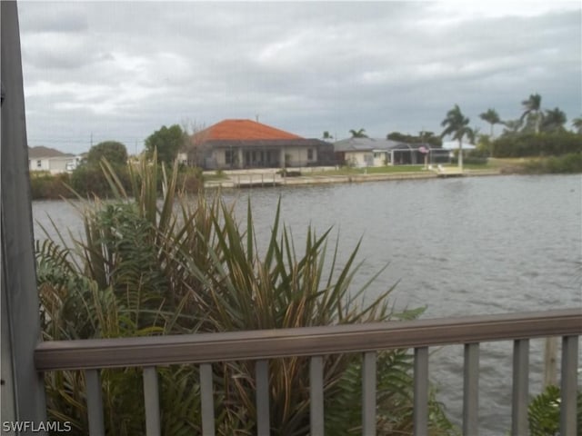 property view of water