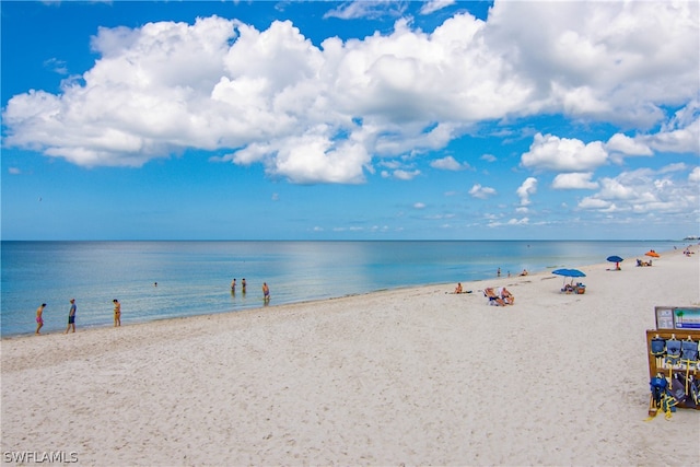 water view featuring a view of the beach