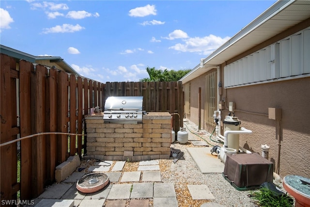 view of patio / terrace featuring area for grilling