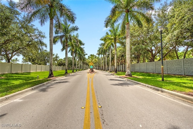 view of road