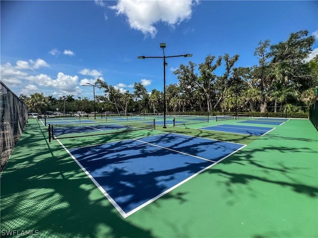 view of tennis court