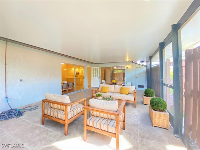 view of sunroom / solarium