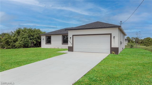 view of front of house featuring a front yard