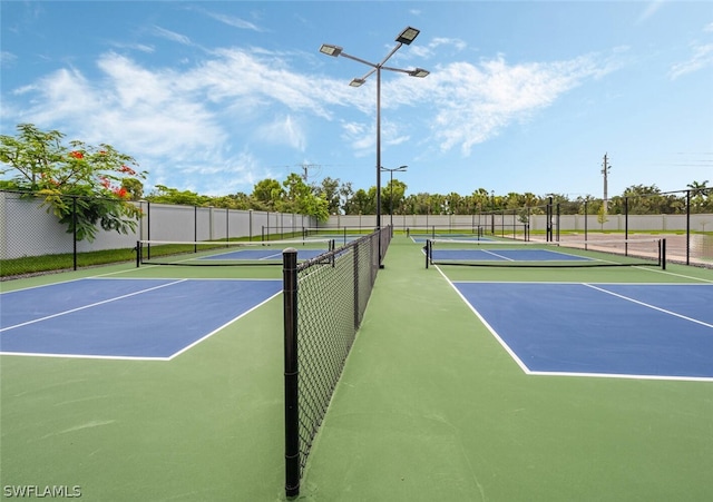 view of sport court