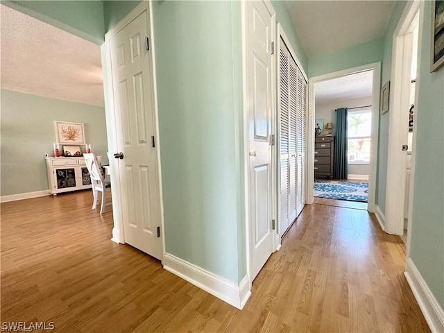 hallway featuring hardwood / wood-style floors