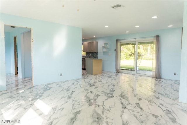 view of unfurnished living room