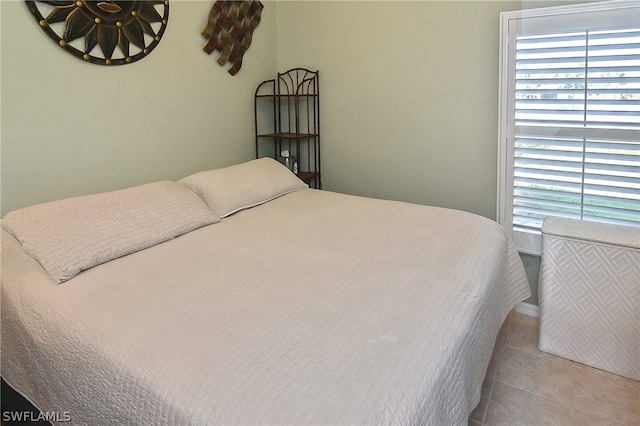 view of tiled bedroom