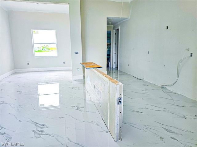 4111 22nd St SW, Lehigh Acres, FL 33976 - empty room with light marble finish floors and baseboards