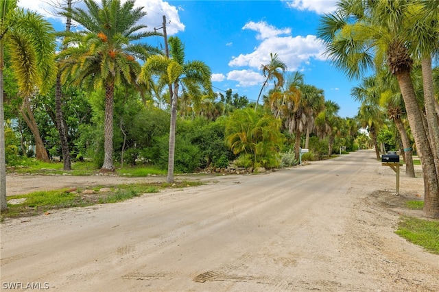 view of road