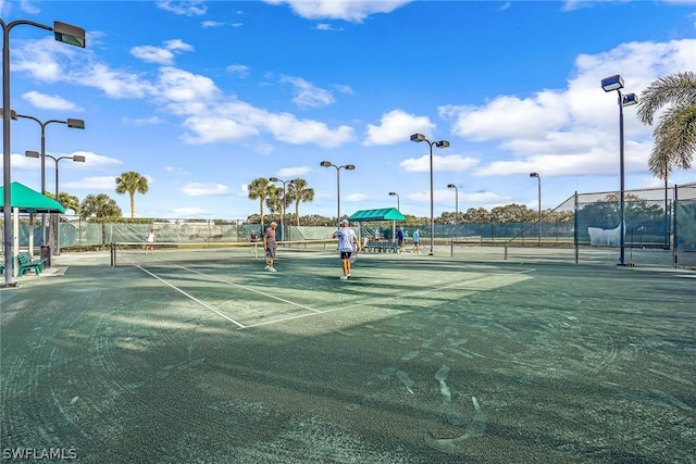 view of tennis court