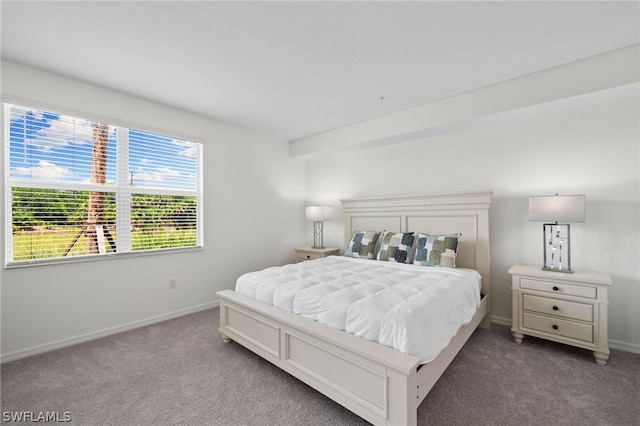 bedroom featuring carpet