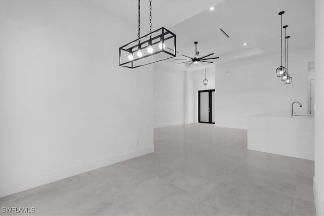 817 Jacaranda Pkwy E, Cape Coral, FL 33909 - garage featuring visible vents and ceiling fan