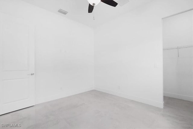 817 Jacaranda Pkwy E, Cape Coral, FL 33909 - unfurnished room with a ceiling fan, baseboards, and visible vents