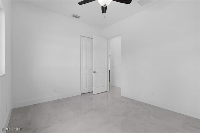 817 Jacaranda Pkwy E, Cape Coral, FL 33909 - unfurnished bedroom featuring baseboards and visible vents