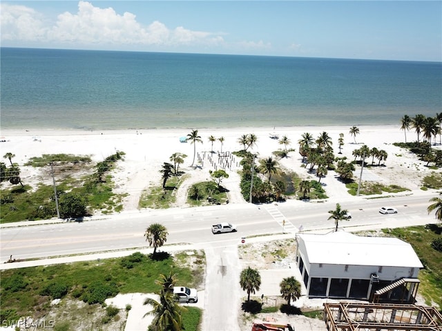 water view featuring a beach view