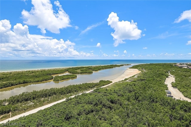 water view with a view of the beach