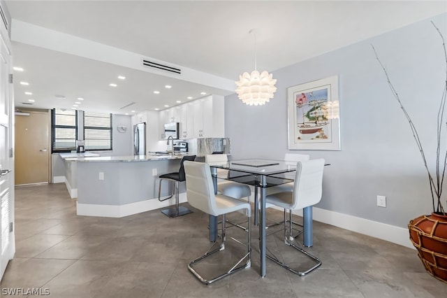 view of dining area