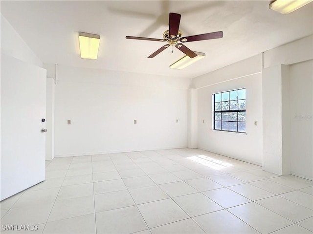 24313 Pirate Harbor Blvd, Punta Gorda, FL 33955 - spare room with ceiling fan and light tile patterned floors
