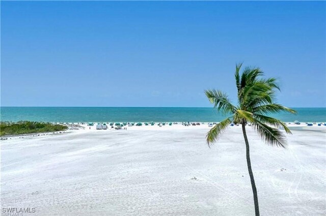 water view featuring a view of the beach