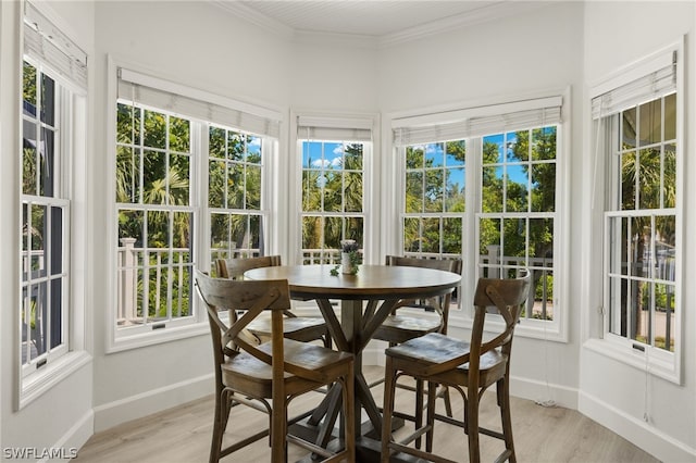 view of sunroom