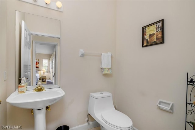 bathroom with toilet