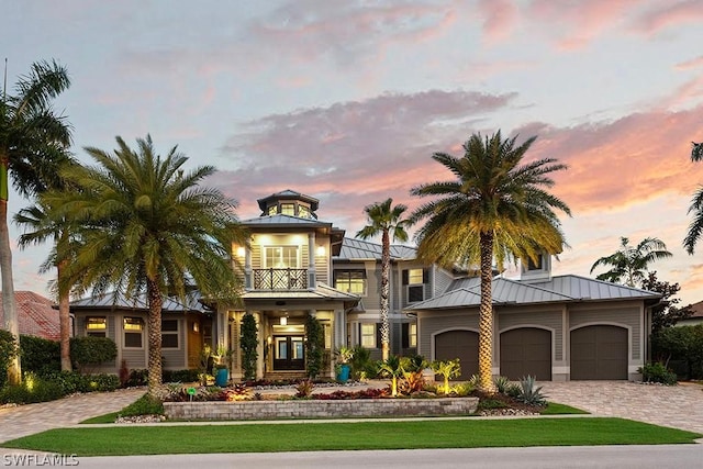 view of front of home featuring french doors