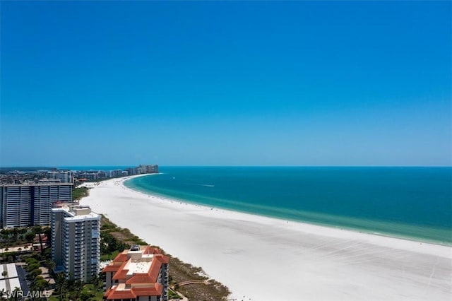 water view featuring a view of the beach