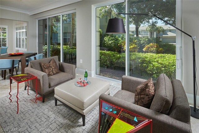 view of sunroom / solarium