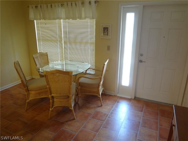 dining room featuring tile patterned floors