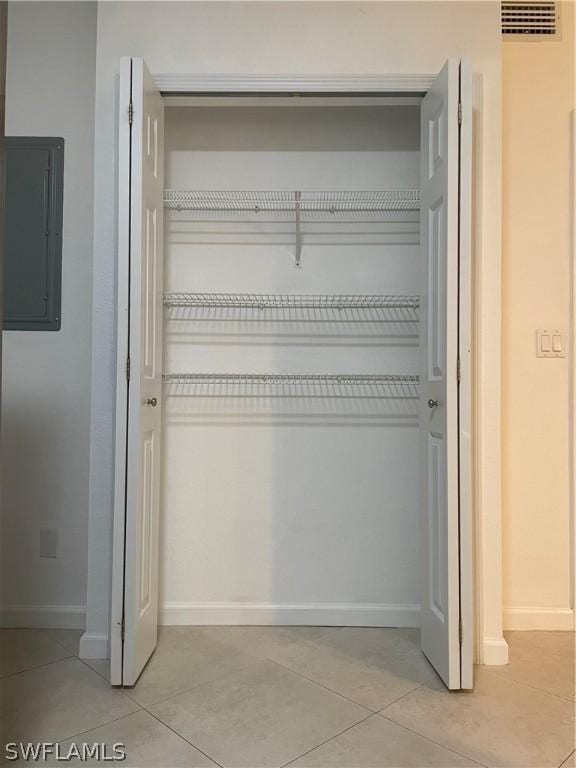 closet featuring electric panel