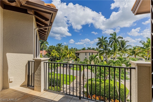 view of balcony