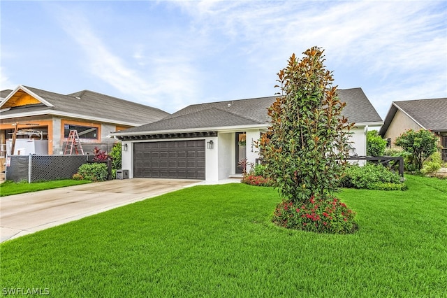 view of front of house with a front yard